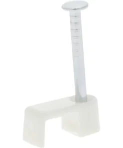 Kabelclip Plat 6 Mm Wit, 300 Stuks
