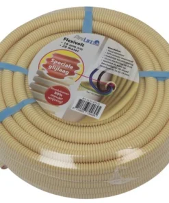 PIPELIFE Flexibele Elektrabuis PVC 16 Mm 5/8" Flexivolt Low Friction Crème 20 M