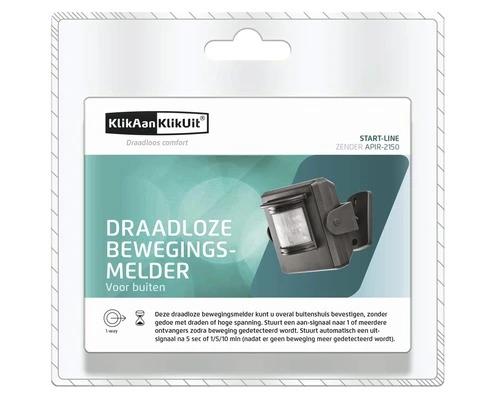 KLIKAANKLIKUIT® Bewegingsmelder Buiten APIR-2150 Zwart, IP64 4 KLIKAANKLIKUIT® Bewegingsmelder Buiten APIR-2150 Zwart, IP64 - Afbeelding 4