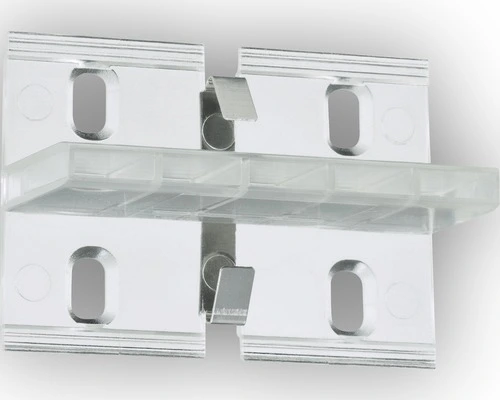 PAULMANN Duo Profiel Wandclips Transparant, 4 Stuks 1 PAULMANN Duo Profiel Wandclips Transparant, 4 Stuks